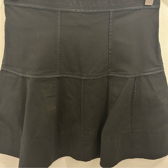 Zac Posen Fit and Flare Skirt 6 black stretch cotton - Picture 3 of 6